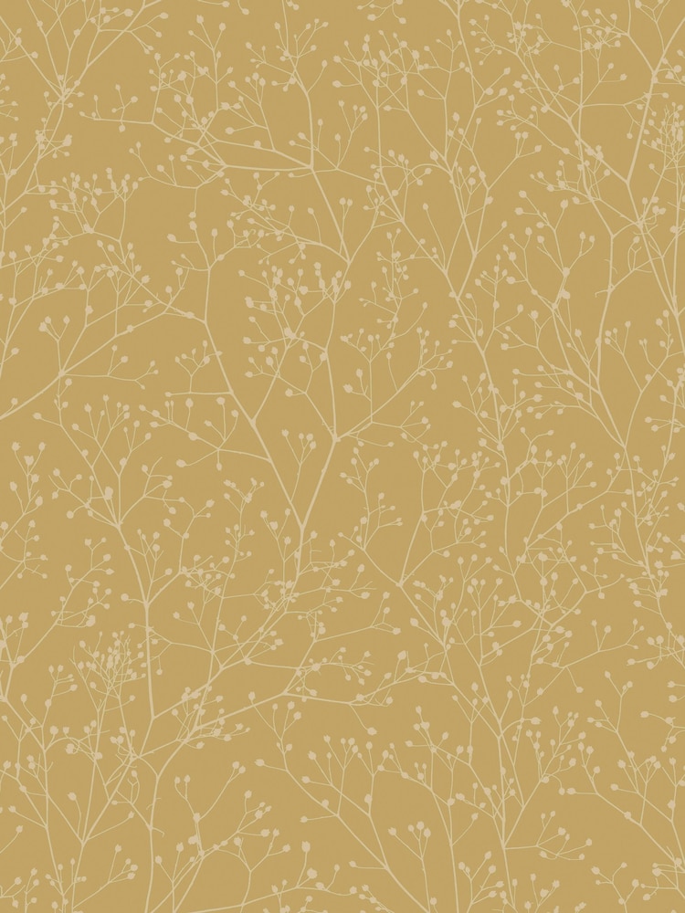 Clarissa Hulse Primrose  Pewter Gypsophila A4 Wallpaper Sample - Image 2 of 3