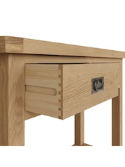 K Interiors Oak Canterbury Solid Wood Medium Console Table - Image 3 of 6