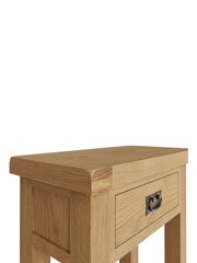 K Interiors Oak Canterbury Solid Wood Telephone Table - Image 5 of 6