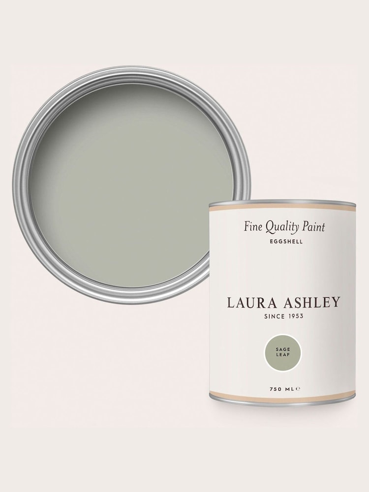 Laura Ashley Sage Leaf Green Eggshell 750ml Paint - Image 4 of 4