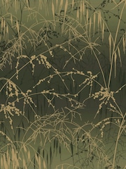 Clarissa Hulse Olive Meadow Grass A4 Wallpaper Sample - Image 2 of 3