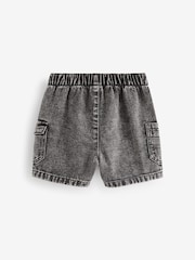 Grey Cargo Pull-On Denim Shorts (3mths-7yrs) - Image 5 of 6