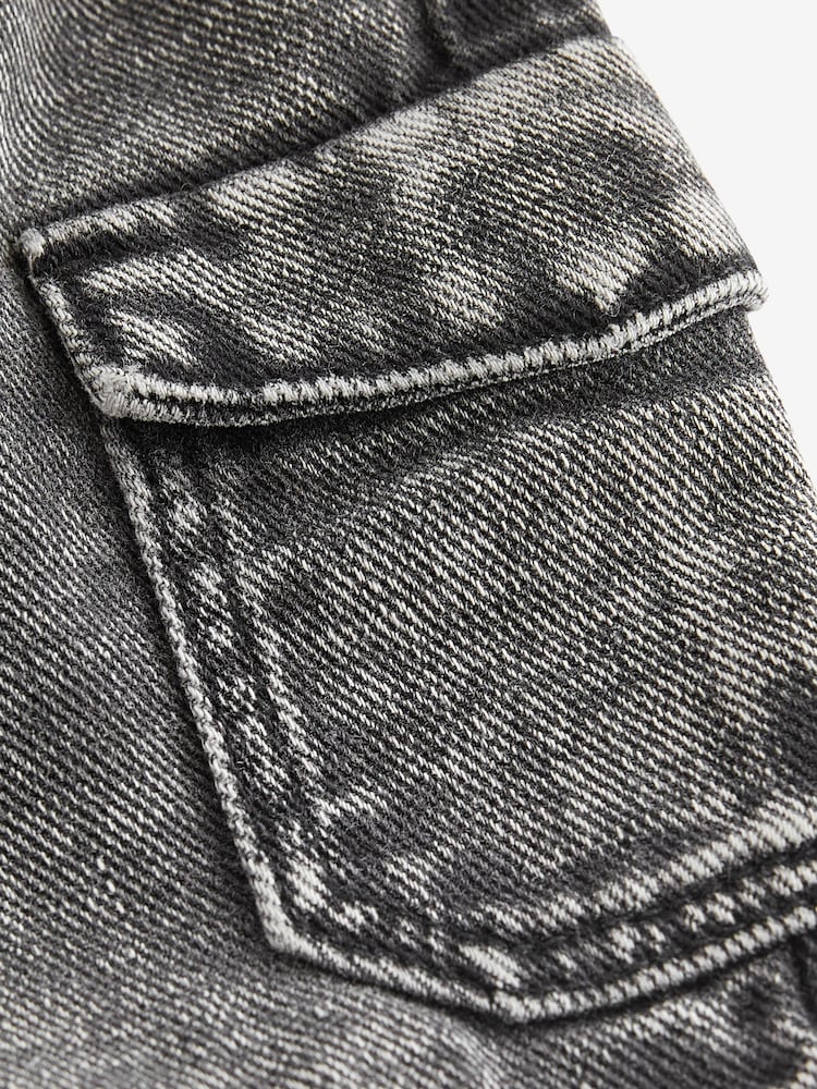 Grey Cargo Pull-On Denim Shorts (3mths-7yrs) - Image 6 of 6