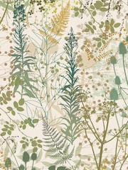 Clarissa Hulse Sage Serendipity A4 Wallpaper Sample - Image 2 of 3