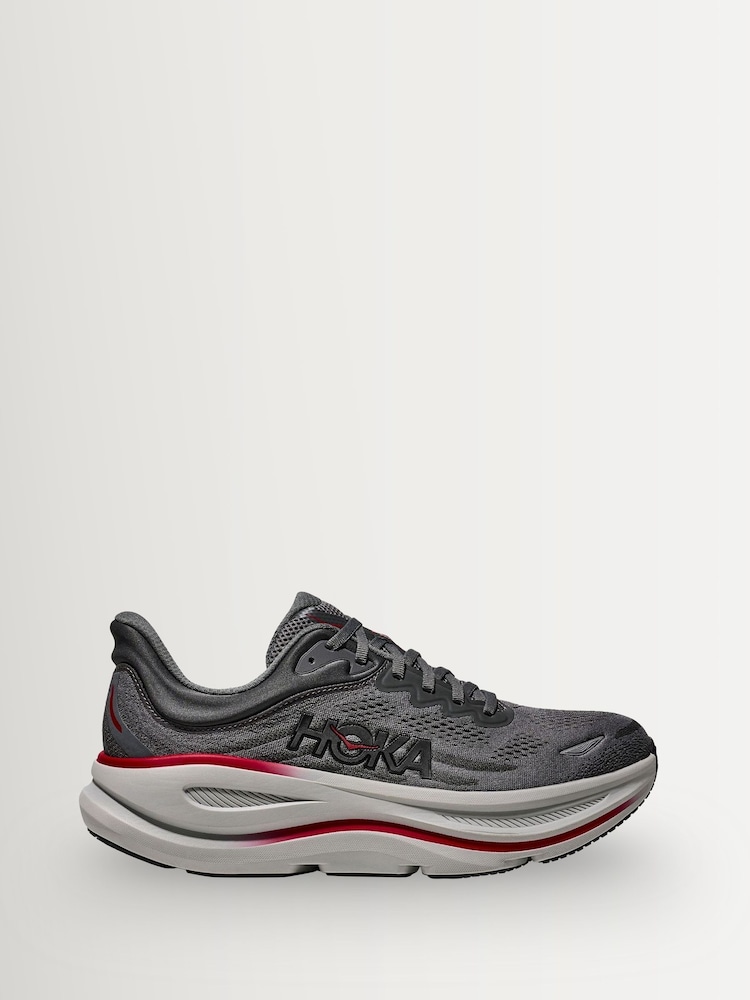 HOKA Dark Grey Bondi 9 Trainers - Image 1 of 6