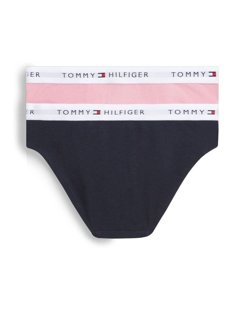 Tommy Hilfiger Blue Signature Logo Waistband Briefs 2-Pack - Image 2 of 3