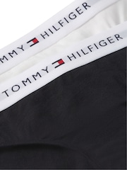 Tommy Hilfiger White/Black Signature Logo Waistband Briefs 2-Pack - Image 3 of 3