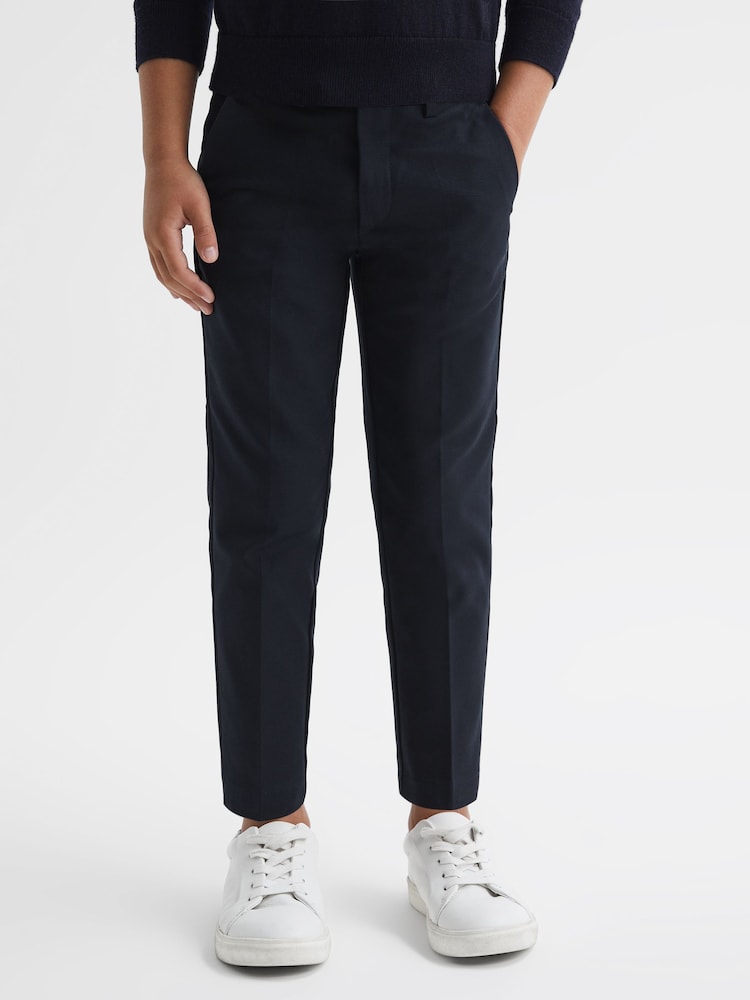 Reiss Navy Eastbury Slim Fit Chinos - Image 1 of 6
