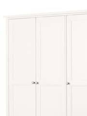 Julian Bowen Surf White Maine Triple, 2 Drawers Wardrobe - Image 2 of 5