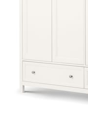 Julian Bowen Surf White Maine Triple, 2 Drawers Wardrobe - Image 3 of 5