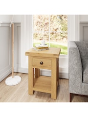 K Interiors Oak Canterbury Solid Wood Side Cabinet - Image 1 of 6