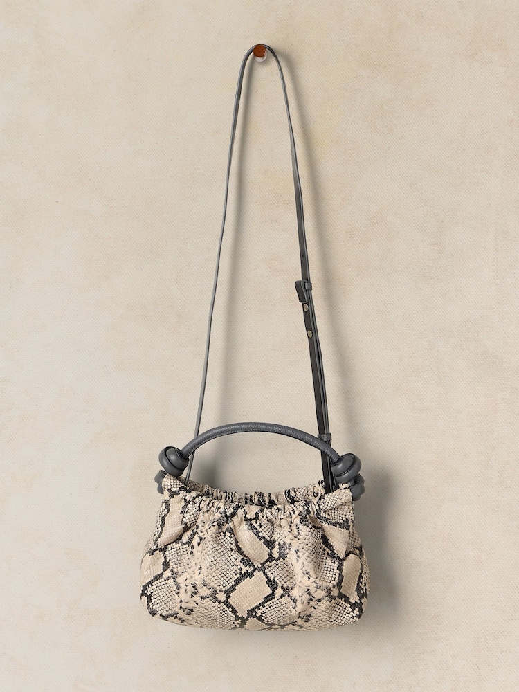 Animal Black - White Stuff Mini Callie Leather Bag - სურათი 2 4-დან