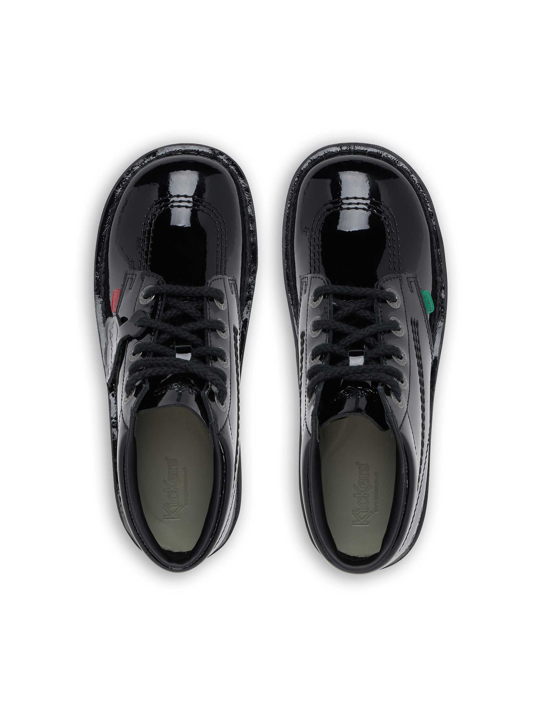 Buy Kickers Black Youth Hi Patent Leather Shoes from Next USA