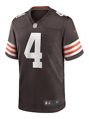 Nike Brown NFL Cleveland Browns Home Game Team Colour Jersey - Deshaun Watson - Image 2 of 3
