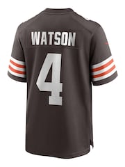 Nike Brown NFL Cleveland Browns Home Game Team Colour Jersey - Deshaun Watson - Image 3 of 3