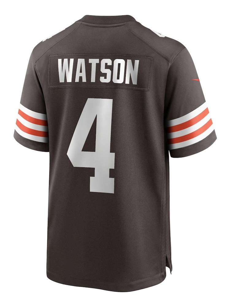 Nike Brown NFL Cleveland Browns Home Game Team Colour Jersey - Deshaun Watson - Image 3 of 3