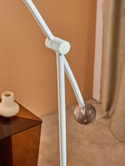 MADE.COM Light Blue/Marble Avery Floor Lamp - Image 4 of 4