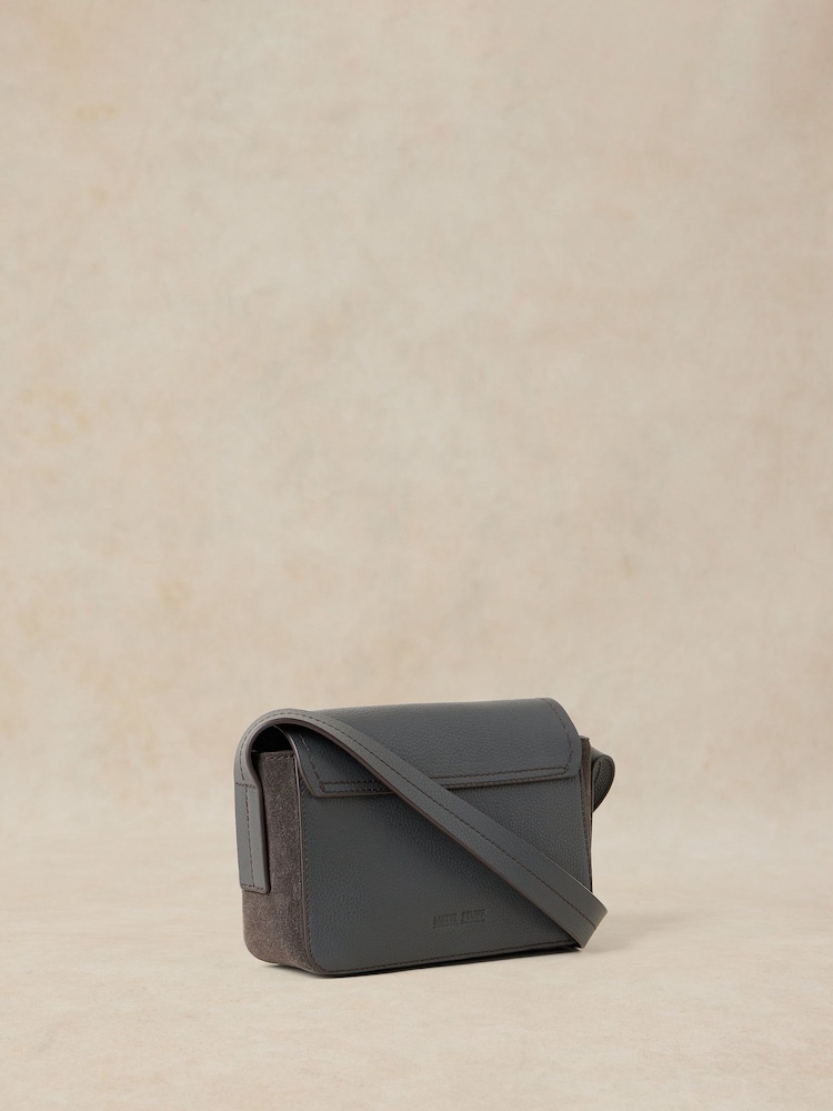 White Stuff Grey Mini Laila Lock Cross-Body Bag - Image 2 of 4 White Stuff Grey Mini Laila Lock Cross-Body Bag - Image 2 of 4