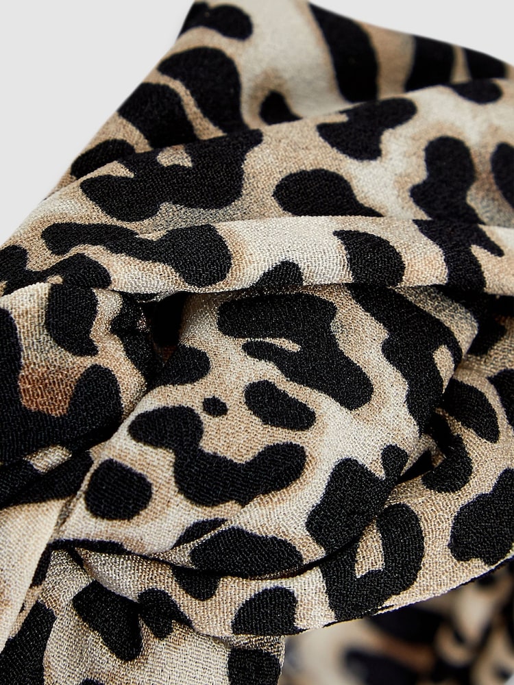 Animal Print Structured Knot Headband - Image 2 of 2
