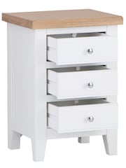 K Interiors White Oak Windsor Solid Wood Large Bedside Cabinet - Image 3 of 6