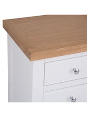 K Interiors White Oak Windsor Solid Wood Large Bedside Cabinet - Image 4 of 6