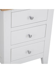 K Interiors White Oak Windsor Solid Wood Large Bedside Cabinet - Image 5 of 6