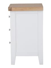 K Interiors White Oak Windsor Solid Wood Large Bedside Cabinet - Image 6 of 6