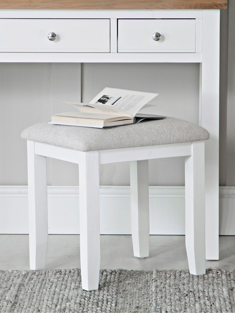 K Interiors White Oak Windsor Solid Wood Stool - Image 1 of 6