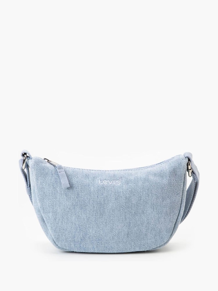 Levi's® Light Blue Small Cross-Body 100% Cotton Bag - Image 4 of 5