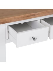 K Interiors White Oak Windsor Solid Wood Dressing Table - Image 4 of 6