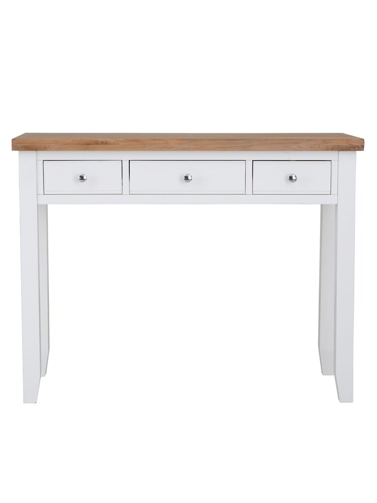 K Interiors White Oak Windsor Solid Wood Dressing Table - Image 6 of 6