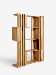 Natural Slatted Mango Wood Effect Shelf - Image 5 of 5