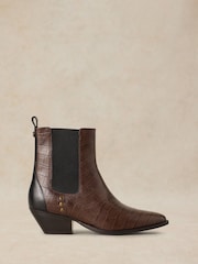 White Stuff Brown Janie Western Ankle Boots - Image 1 of 4
