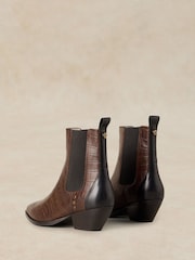 White Stuff Brown Janie Western Ankle Boots - Image 2 of 4