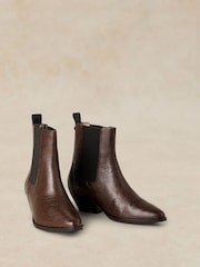 White Stuff Brown Janie Western Ankle Boots - Image 3 of 4