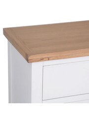 K Interiors White Oak Windsor Solid Wood 6 Drawer Chest - Image 4 of 6