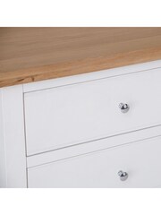 K Interiors White Oak Windsor Solid Wood 6 Drawer Chest - Image 5 of 6