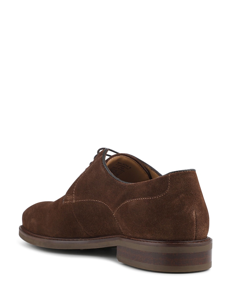 Jones Bootmaker Brown Malachi Smart Casual Leather Lace Up Shoes - Image 2 of 5