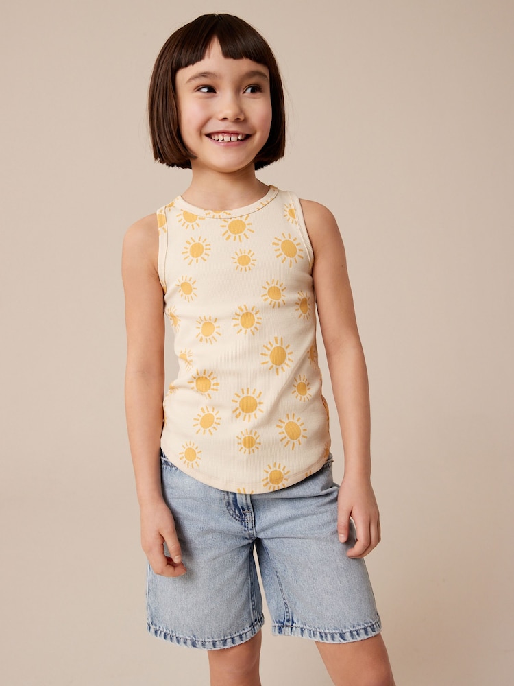 Ecru Sun Rib Vest (3-16yrs) - Image 1 of 1
