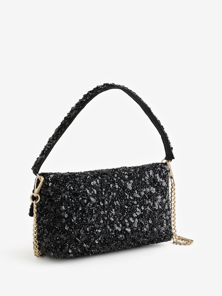 B by Ted Baker Sequin Shoulder Bag - Image 2 of 6 B by Ted Baker Sequin Shoulder Bag - Image 2 of 6