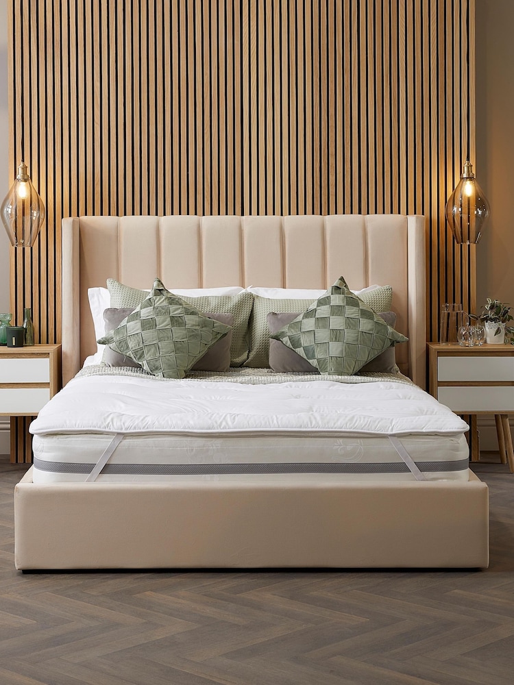 Snuggledown Quilted Hotel Anti-Allergy Mattress Protector - Image 1 of 6 Snuggledown Quilted Hotel Anti-Allergy Mattress Protector - Image 1 of 6