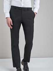 Black Slim Fit Stretch Smart Trousers - Image 1 of 3