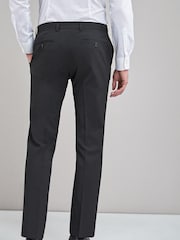 Black Slim Fit Stretch Smart Trousers - Image 2 of 3