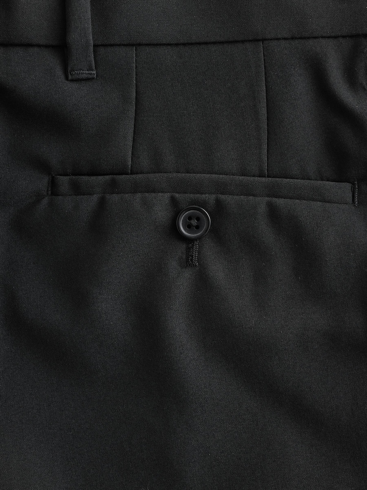 Black Slim Fit Stretch Smart Trousers - Image 9 of 9 Black Slim Fit Stretch Smart Trousers - Image 9 of 9