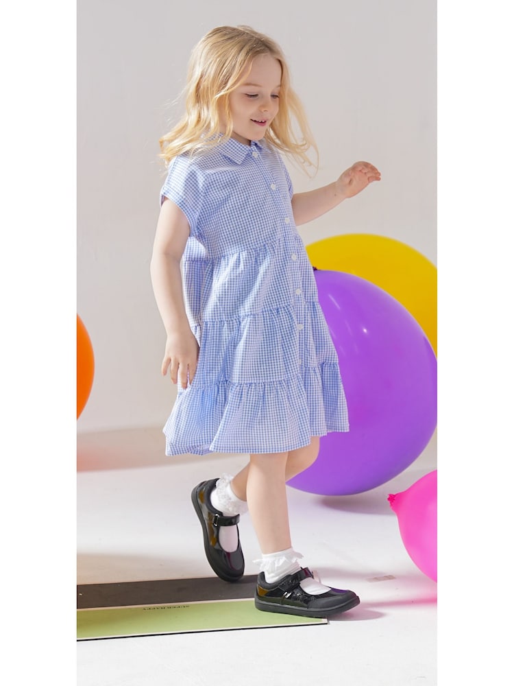 Toezone Zola Pantofi de școală din piele lăcuită și cauciuc cu bandă velcro în formă de stea - Imaginea 10 din 10