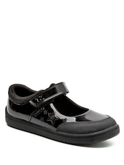 Toezone Zola Rubber Patent Leather Star Rip Tape School Shoes - Εικόνα 3 του 11