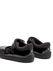 Toezone Zola Rubber Patent Leather Star Rip Tape School Shoes - Εικόνα 4 του 11