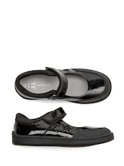 Toezone Zola Rubber Patent Leather Star Rip Tape School Shoes - Εικόνα 5 του 11