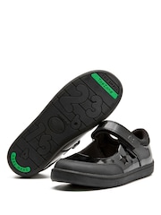 Toezone Zola Rubber Patent Leather Star Rip Tape School Shoes - Εικόνα 6 του 11