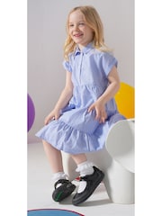 Toezone Zola Rubber Patent Leather Star Rip Tape School Shoes - Εικόνα 9 του 11